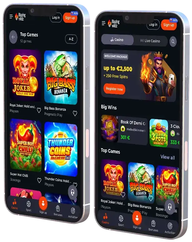 Registratie en Blazingwildz